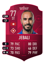Issam Jebali World Cup Player 77 OVR