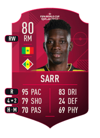 Ismaïla Sarr World Cup Player 80 OVR