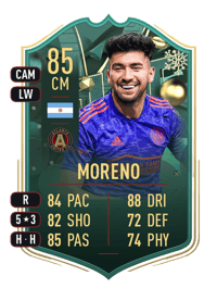 Marcelino Moreno WINTER WILDCARDS 85 OVR