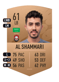 Abdulmalek Al Shammari Common 61 OVR