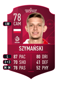 Sebastian Szymański World Cup Player 78 OVR