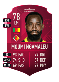 Nicolas Moumi Ngamaleu World Cup Player 78 OVR