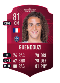 Mattéo Guendouzi World Cup Player 81 OVR