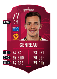 Denis Genreau World Cup Player 77 OVR