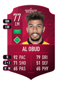 Abdulrahman Al Obud World Cup Player 77 OVR