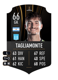 Matias Tagliamonte CONMEBOL LIBERTADORES 66 OVR