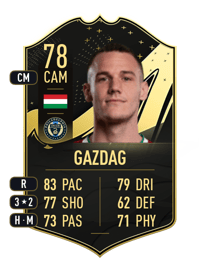 Dániel Gazdag Team of the Week 78 OVR