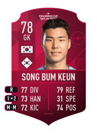 Song Bum Keun World Cup Player 78 OVR