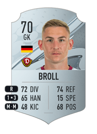 Kevin Broll Rare 70 OVR