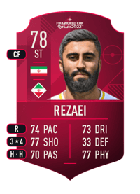 Kaveh Rezaei World Cup Player 78 OVR