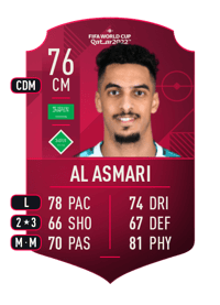 Ali Al Asmari World Cup Player 76 OVR