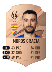Carlos Moros Gracia Rare 64 OVR