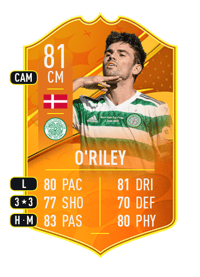 Matt O'Riley Domestic Man of the Match 81 OVR
