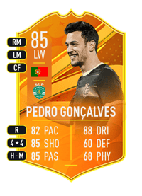 Pedro Gonçalves Domestic Man of the Match 85 OVR