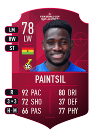 Joseph Paintsil World Cup Player 78 OVR