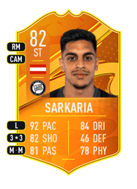 Manprit Sarkaria Domestic Man of the Match 82 OVR