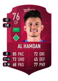 Abdullah Al Hamdan World Cup Player 76 OVR
