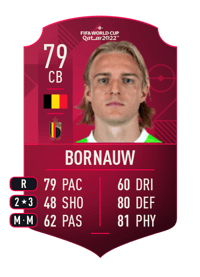 Sebastiaan Bornauw World Cup Player 79 OVR