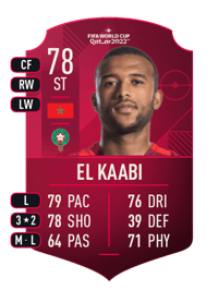 Ayoub El Kaabi World Cup Player 78 OVR