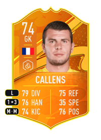 Thomas Callens Domestic Man of the Match 74 OVR