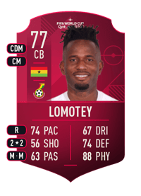 Emmanuel Lomotey World Cup Player 77 OVR