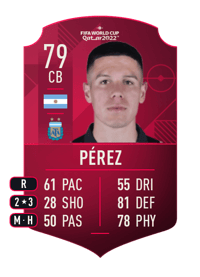 Nehuén Pérez World Cup Player 79 OVR