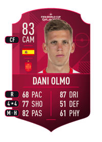 Dani Olmo World Cup Player 83 OVR