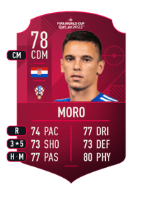 Nikola Moro World Cup Player 78 OVR