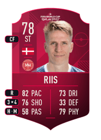Emil Riis World Cup Player 78 OVR