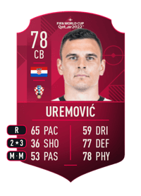 Filip Uremović World Cup Player 78 OVR