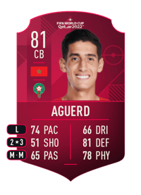 Nayef Aguerd World Cup Player 81 OVR