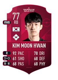 Kim Moon Hwan World Cup Player 77 OVR