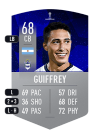 Germán Guiffrey CONMEBOL SUDAMERICANA 68 OVR