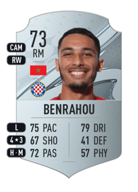 Yassine Benrahou Rare 73 OVR