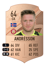 Jökull Andrésson Rare 64 OVR