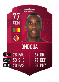 Gaël Ondoua World Cup Player 77 OVR