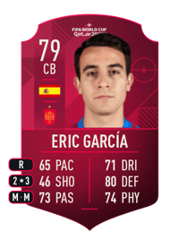 Eric García World Cup Player 79 OVR