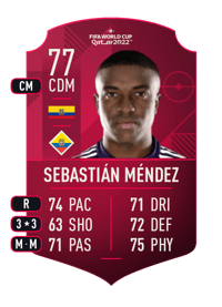Sebastián Méndez World Cup Player 77 OVR