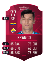 Alan Franco World Cup Player 77 OVR