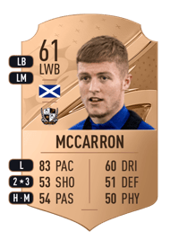 Liam McCarron Rare 61 OVR