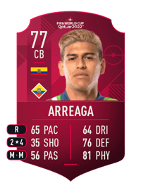 Xavier Arreaga World Cup Player 77 OVR
