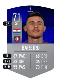 Adam Bareiro CONMEBOL SUDAMERICANA 71 OVR
