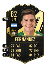 Enzo Fernández Team of the Week 82 OVR