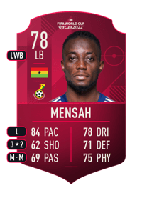 Gideon Mensah World Cup Player 78 OVR