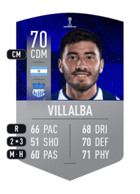 Carlos Villalba CONMEBOL SUDAMERICANA 70 OVR
