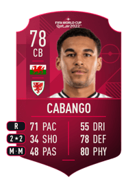 Ben Cabango World Cup Player 78 OVR
