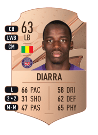 Moussa Diarra Rare 63 OVR