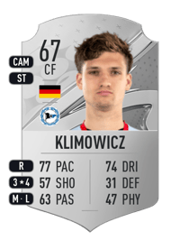 Mateo Klimowicz Rare 67 OVR