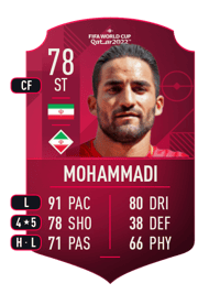 Mehrdad Mohammadi World Cup Player 78 OVR