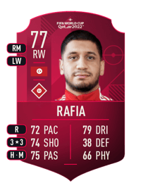 Hamza Rafia World Cup Player 77 OVR